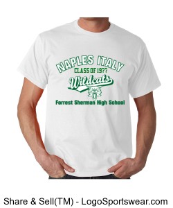 Add your year to the t-shirt! Forrest Sherman Wildcats Alumni Shirt Design Zoom